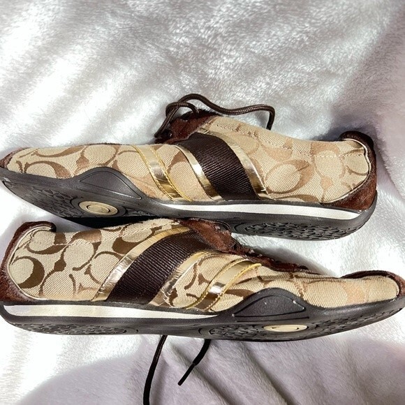 COACH Remonna monogram C Canvas Sneaker - Picture 4 of 7